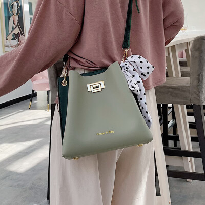 

Net red small bag female bag 2019 new summer small fresh silk scarf bucket bag wild ins fashion crossbody bag