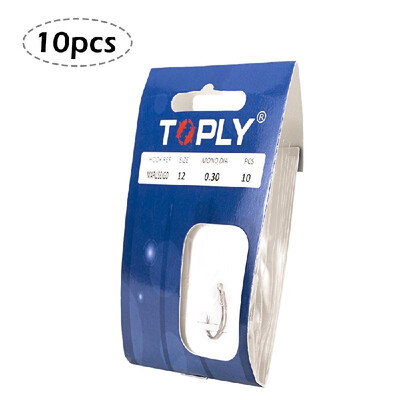 

10pcs Fishing Hooks with Fishing Line High Carbon Steel Barbed Hooks Carp Fishing Fishhooks Accessories