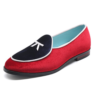 

Mens casual shoes silk velvet shoes male