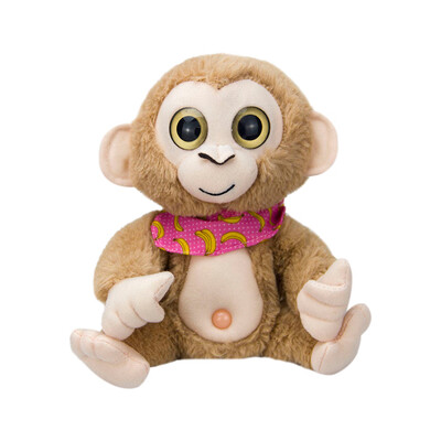 

Siaonvr Cute Mimicry Pet Talking Monkey Repeats What You Say Electronic Plush Toy