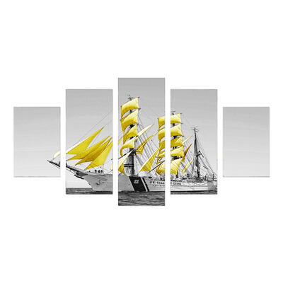 

Seaside View HD Printed Canvas Paintings 5 Piece Frameless Wall Art Picture