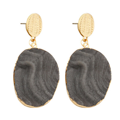 

Fashion Geometric Round Shape Statement Drop Dangle Women Stud Earrings Jewelry