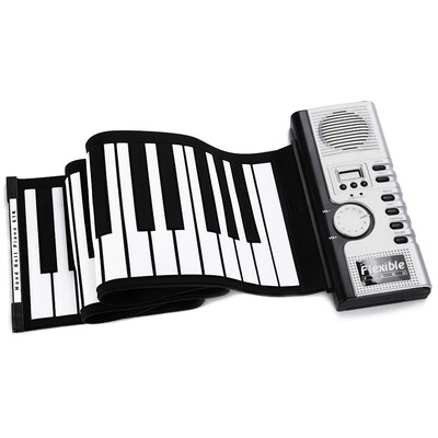 

Flexible 61 Keys Silicone MIDI Digital Roll-up Keyboard Piano