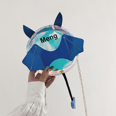 

Tailored Fashion Lady Transparent Cartoon Chain Wild Shoulder Bag Messenger Bag