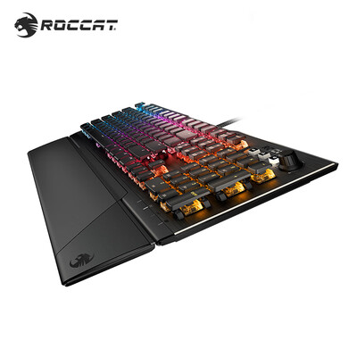 

German ice leopard ROCCAT Vulcan Vulcan121 full color transparent RGB mechanical keyboard esports game keyboard Titan axis with magnetic hand rest