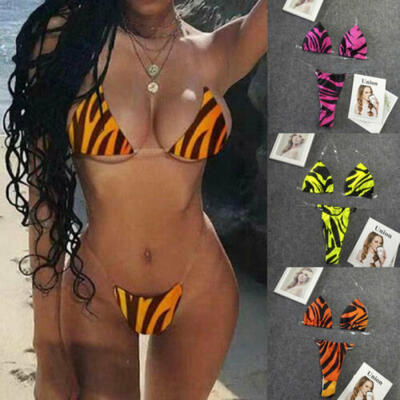 

Hot Women Sexy Beach Metal Push-up Padded Bra Bikini Set Swimsuit Swimwear