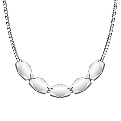 

Silver Necklace Transfer Bead Hanging Clavicle Chain Stylish Useful