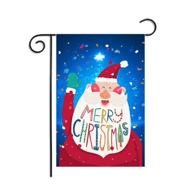 

New Hot Christmas Series Garden Flag Cartoon Printed Decorative Hanging Banner For Outdoor Yard Lawn Patio Porch Decor Year