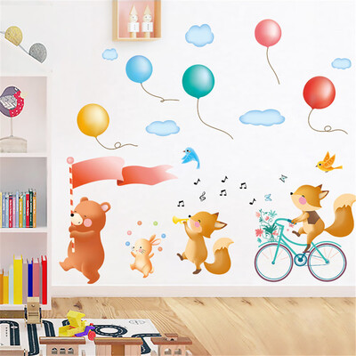 

〖Follure〗DIY Cartoon Animal Removable Wall Decal Family Home Sticker Mural Art Home Decor