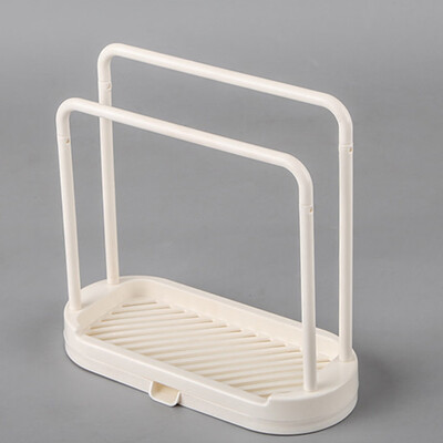 

Gobestart Detachable Towel Storage Rack Quick-Drying Plastic Double Rod Rag Stand