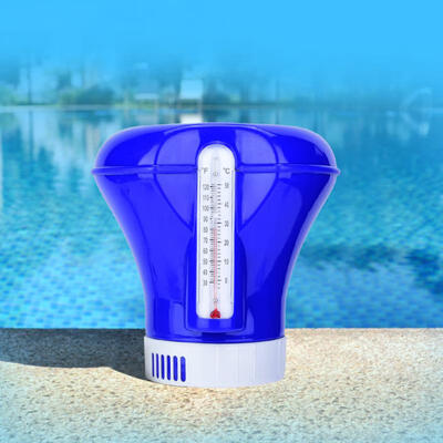 

Greensen Swimming Pool Floating Chemical Chlorine Dispenser Tablet Holder with Thermometer