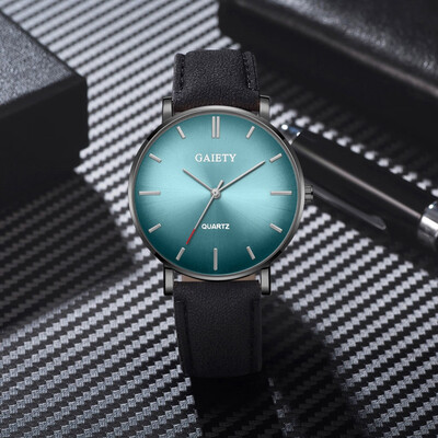 

〖Follure〗Fashion Simple Casual Mens Watch Business Leather With Strap Mens Watch