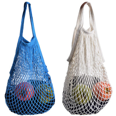 

〖Follure〗2PCS Mesh Net Turtle Bag String Shopping Bag Reusable Fruit Storage Handbag Tote