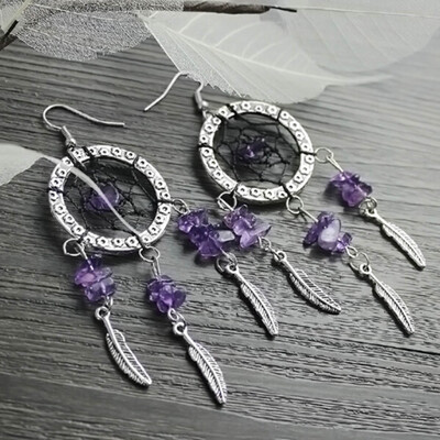 

Fashion Feather Pendant Dangle Earrings Jewelry Vintage For Women gift Retro temperament earrings new