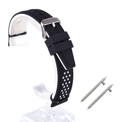 

20mm 22mm 24mm 26mm Soft Silicone Watch Band Rubber Watch Strap Waterproof Watchband