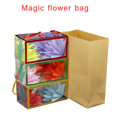 

YIWULANew Strange Creative Magic Paper Bag Change Flower Bag Funny Toy