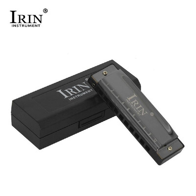 IRIN C-160 Blues Harmonica 10 Holes 20 Tunes Key of C Mouthorgan Copper Harmonicas with Box Professional Wind Instruments Blue