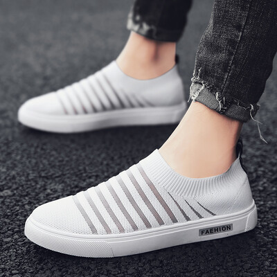 

Summers New Lazy Footwear Shoelace-less Mens Socks Shoes with Breathable Canvas&Kuroshio Shoes