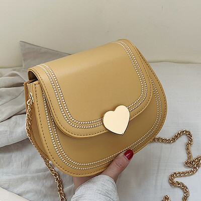 

Summer women 2019 new tide Korean tide foreign gas chain saddle bag fashion Joker shoulder Messenger bag