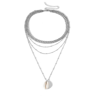 

Luxury Design Gold Color SeaShell Imitation Pearls Choker Necklace Female Cross Pendant Necklaces for Women 2019 Fashion Jewelry