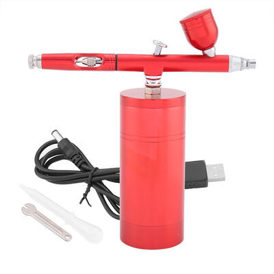 

03mm Mini Air Compressor Spray Gun Airbrush Set 7CC Capacity Airbrush Kit Mini Air Compressor