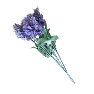 

10 Heads Artificial Purple Flower Bunch Silk Plant Ornaments Bouquets Wedding Home Party Decor