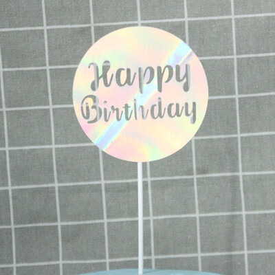 

Glitter Flag Banner Cake Topper Baby Shower Wedding Birthday Party Decor