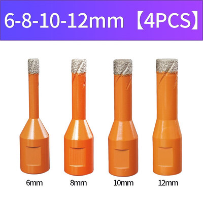

JIANGCHENG Vacuum Brazed Diamond Core Drills M10 Dry Drill with Wax Filling Diamond Hole Saw Set for Ceramic Tiles&Stones