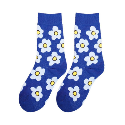 

New Fashion Colored flowers Cotton Women Socks Sweet Lovely Lady Autumn Socks