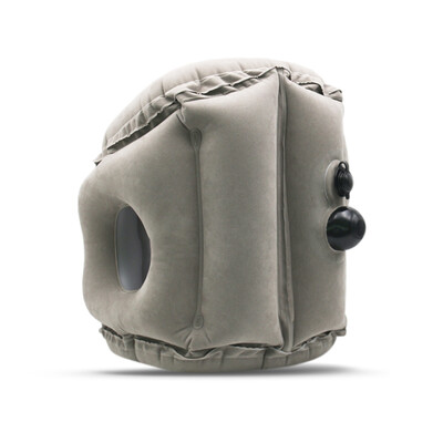 

Travel Pillow Inflatable Pillows Air Soft Cushion Trip Portable Innovative Products Blue  Push Type