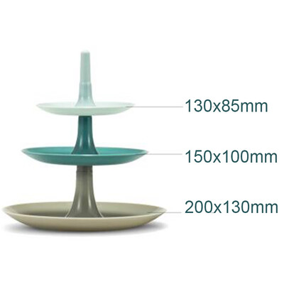 

3 Layer Fruit Plate Living Room Cake Rack Home Wedding Decor PP Resin Parts Sale