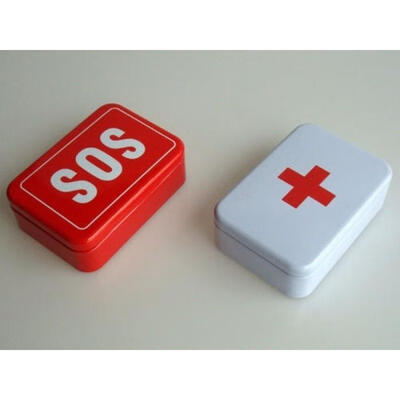 

SOS Tin Box Case Lid Container for Survival Gear Kits Set First Aid Pill Box mm
