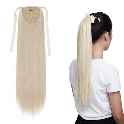 

Ponytail Extension One Piece Tie Up Clip in Hair Extensions Hairpiece Binding Pony Tail Extension for Woman