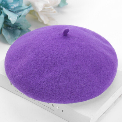 

Autumn&winter new womens wool winter hat all kinds of Wool Beret student art painter hat pumpkin hat wholesale