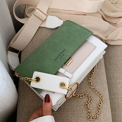 

Summer fresh women 2019 new fashion casual color Joker shoulder slung small square bag