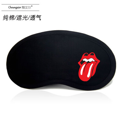 

Fashion creative sleep shade eye mask ice bag eye protection breathable cute cartoon student nap black cotton men&women