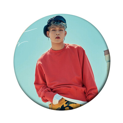 

Kpop Monsta Real Photo Same Heel Tin Plate Badge Brooch Cute Cartoon Brooch Bag Pendant Boys Girls Accessories Hot Gift for Fans