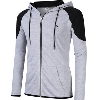 

Toponeto Fashion Mens Casual Patchwork Long Sleeve Hooded Sweater Tops Blouse