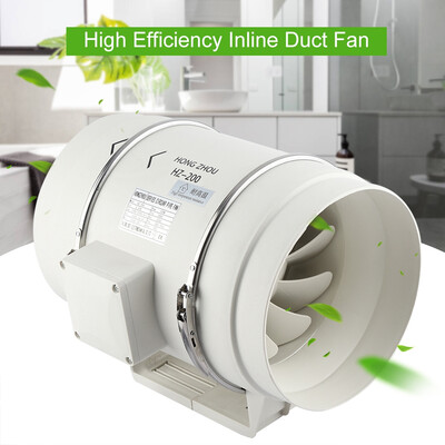 

High Efficiency Inline Duct Fan Air Extractor Bathroom Kitchen Ventilation System 110V