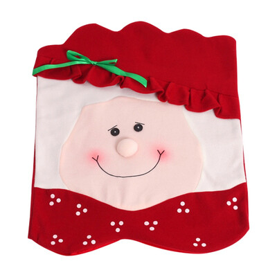 

Xmas Chair Covers Santa Clause Red Hat Chair Covers Christmas Decor Dinner Chair Back Covers Cap Sets for Christmas Holiday Fest
