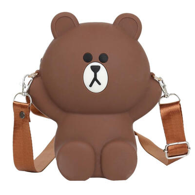 

Cute Bear Girl Travel Bag Women Shoulder Messenger Parent-child Coin Purse