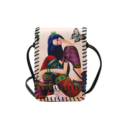 

Tailored Fashion Women Printing Bags Retro Leather Bag Crossbody Bag Handle Phone Bags