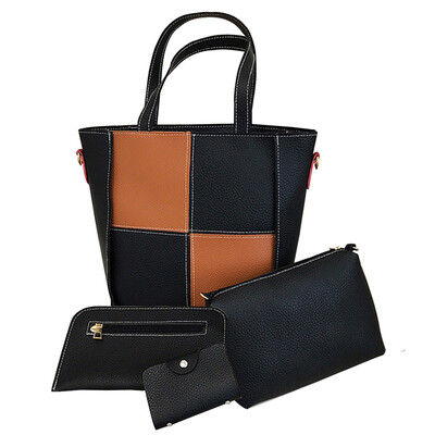 

Women\s Handbag Color Block All Match Stylish Versatile Bags Set