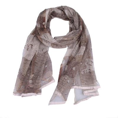 

Versatile Camouflage Mesh Scarf Outdoor Muffler Breathable Tactical Hood