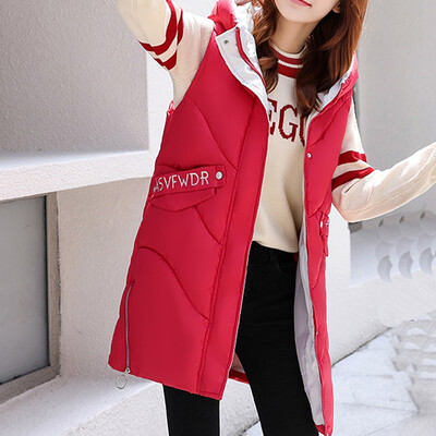 

Toponeto Women Solid Long Outerwear Cotton Jackets Pocket Loose Hooded Vest Coats