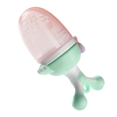 

Babycare bite baby infant teeth molar stick baby fruit&vegetable food supplement pacifier bite bag 1360 morning green - push type
