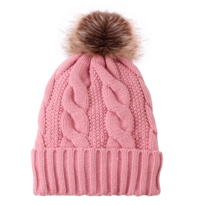 

Tailored Women Fashion Keep Warm Winter Hats Knitted Wool Hemming Hat