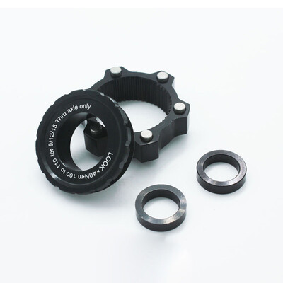 

For Zoom Boost Thru Axle Hub Adaptors 15mm Front 12mm Rear Standard Centrelock