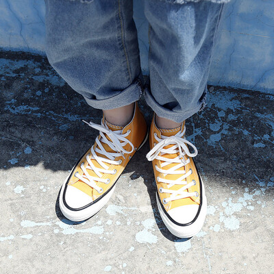 

Comet EVENSTAR 1970s canvas shoes yellow wild casual shoes ulzzang student couple shoes