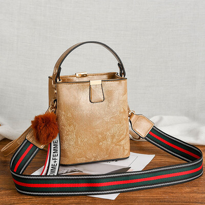 

Spring bag womens new wave Korean fashion Joker womens bucket bag shoulder bag retro diagonal bag